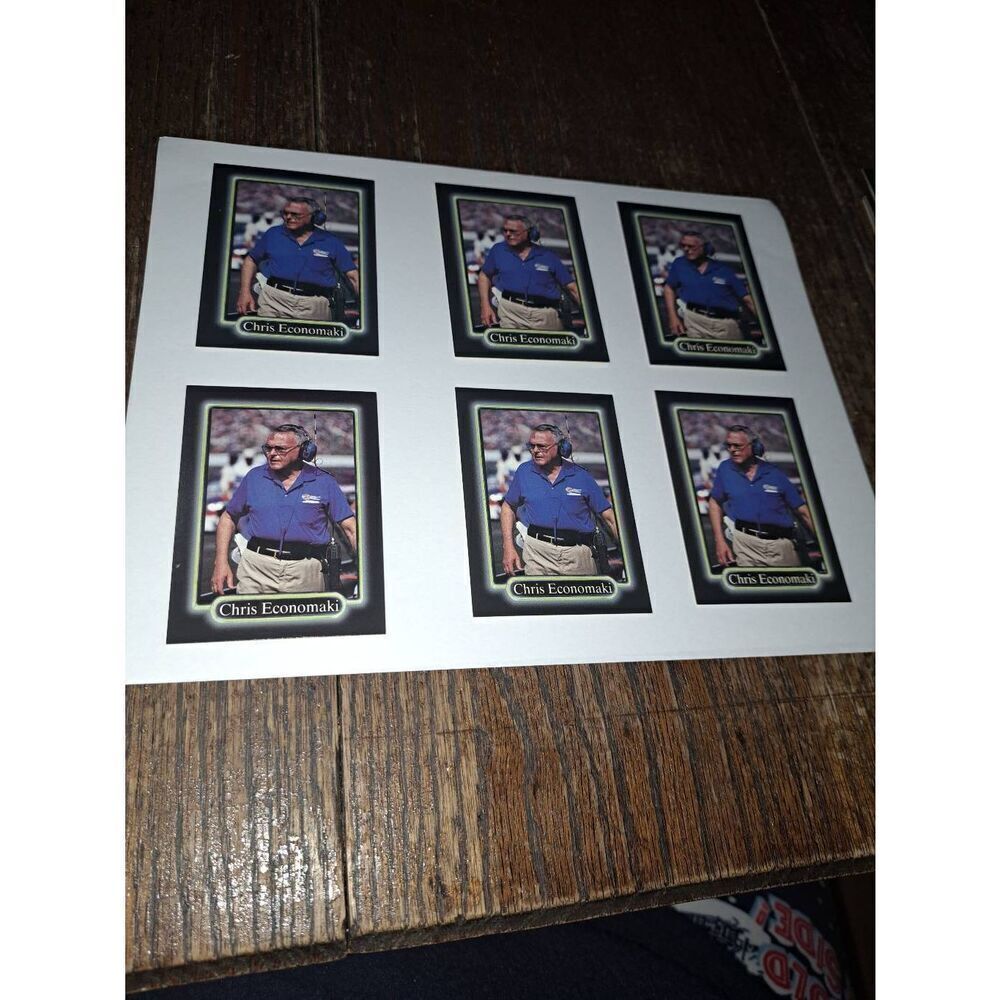 Vintage Lot 6 1990 JR Maxx Chris Economaki Sportscaster Trading Card #159 Nascar
